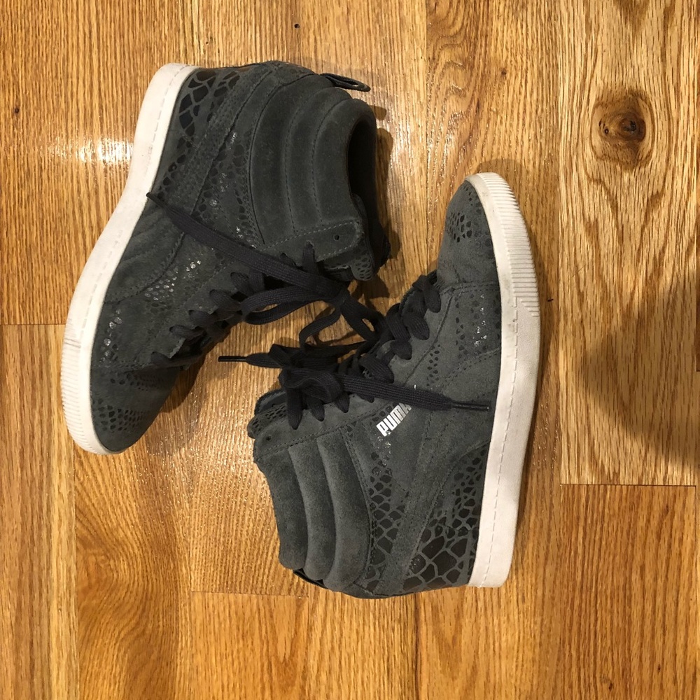 Puma Vikky high top wedge sneaker